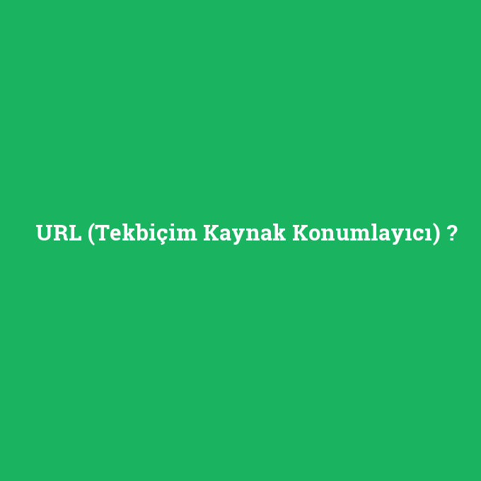 URL (Tekbiçim Kaynak Konumlayıcı), URL (Tekbiçim Kaynak Konumlayıcı) nedir ,URL (Tekbiçim Kaynak Konumlayıcı) ne demek
