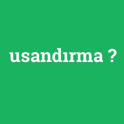 usandırma