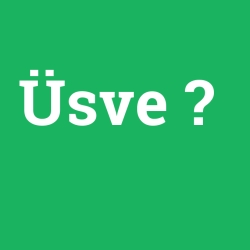 Üsve