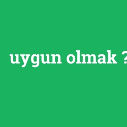 uygun olmak