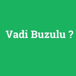 Vadi Buzulu