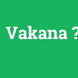 Vakana foto galeri