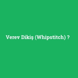 Verev Dikiş (Whipstitch)