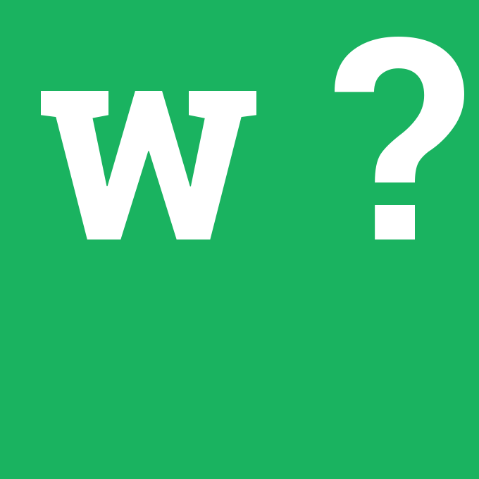 w, w nedir ,w ne demek