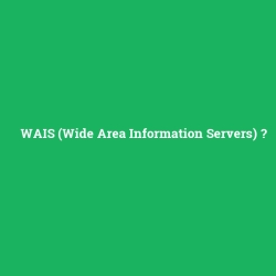 WAIS (Wide Area Information Servers)