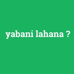 yabani lahana