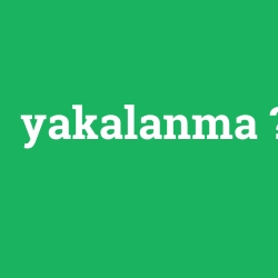 yakalanma