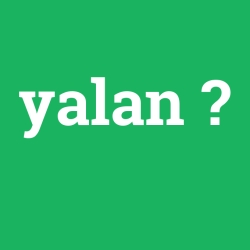 yalan