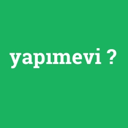yapımevi