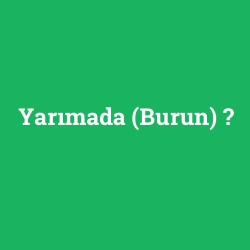 Yarımada (Burun)