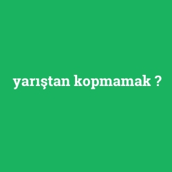 yarıştan kopmamak foto galeri