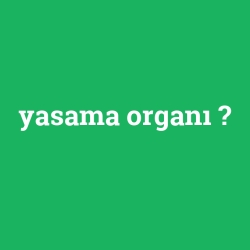 yasama organı