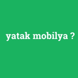 yatak mobilya