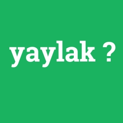 yaylak