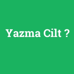 Yazma Cilt