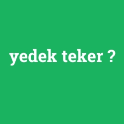 yedek teker