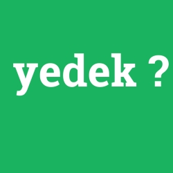yedek