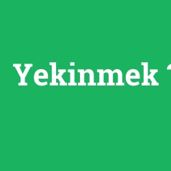 Yekinmek foto galeri