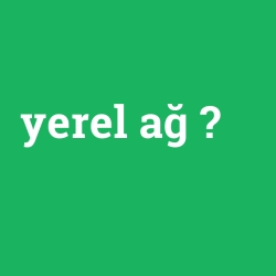 yerel ağ