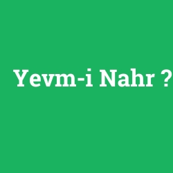 Yevm-i Nahr