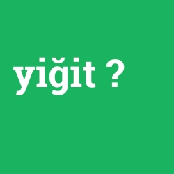 yiğit