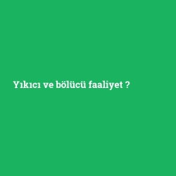 Yıkıcı ve bölücü faaliyet foto galeri