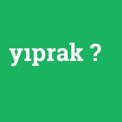 yıprak