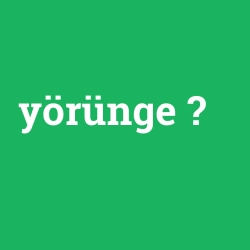 yörünge