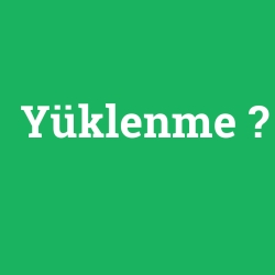 Yüklenme
