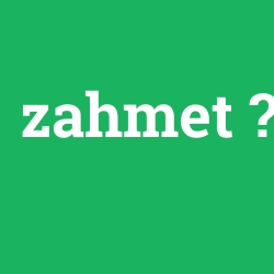 zahmet