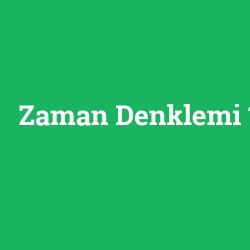 Zaman Denklemi