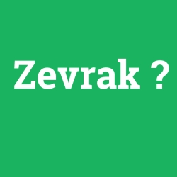 Zevrak foto galeri