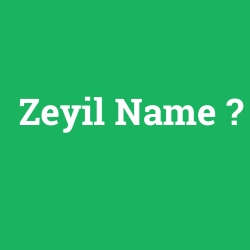 Zeyil Name
